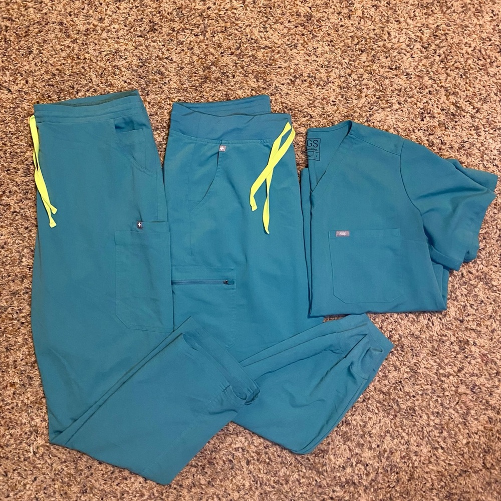 FIGS SET - Ltd ed. MARINE - size L - Zamora Joggers, Yola pants, Catarina top